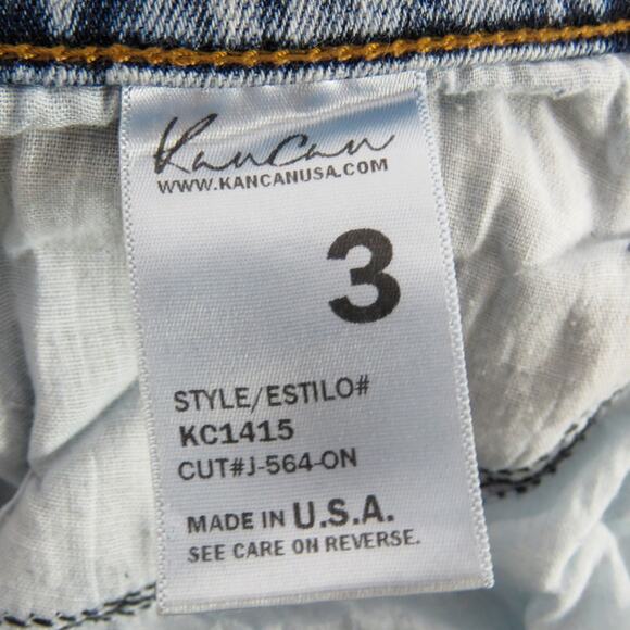 KanCan Estilo High Rise Skinny Jeans Acid Wash Distressed Frayed Size 3 24" - Picture 6 of 7